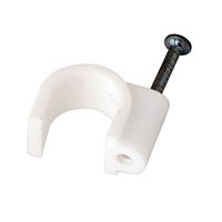 Крепеж кабеля круглый 14 мм, белый (упак. 50 шт) REXANT | код 07-4014 | REXANT