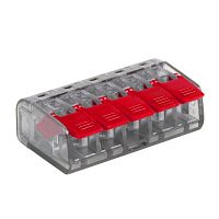 Клемма СМК 221-415 5 отверстий 0,2-4,0 мм2 (50шт,) PROxima | код plc-smk-221-415 | EKF