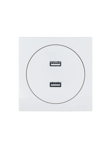 Розетка 2-м СП OSEN USB разъем бел. LEZARD 743-0288-192 фото 3 Розетка 2-м СП OSEN USB разъем бел. LEZARD 743-0288-192 фото 3