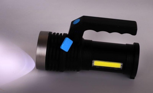 Фонарь аккумуляторный LED53765 2LED 3Вт 4 режима USB аккум. 4В черн. (бокс) Ultraflash 14665 фото 5