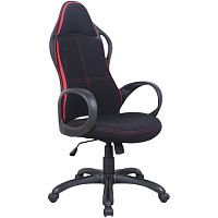 Кресло офисное BRABIX PREMIUM Force EX-516, ткань, черное/вставки красные | код 531571 | BRABIX