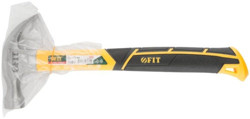 Молоток-гвоздодер, фиброглассовая усиленная ручка, Профи 28 мм, 450 гр. | код 44779 | FIT фото 3 Молоток-гвоздодер, фиброглассовая усиленная ручка, Профи 28 мм, 450 гр. | код 44779 | FIT фото 3