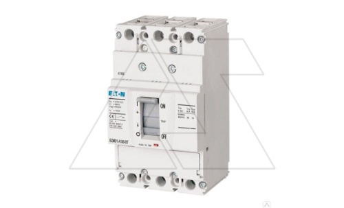 Авт. выключатель BZMD1-A20-BT, 3P, 20A, 415VAC, 15kA, It=20A, Ie=256_384A (без регулировки), хомутный зажим | код 109736 | EATON