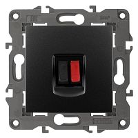 Розетка аудио, Эра Elegance, антрацит, 14-3111-05 | код Б0034324 | ЭРА