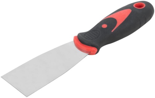 Шпатель 1.5дюйм (40мм) прорезиненная ручка нерж. сталь КУРС 06702 фото 2