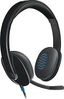 Наушники с микрофоном Logitech H540 черный 1.8м накладные USB оголовье (981-000480) | код 1882540 | Logitech