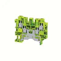 Клемма заземляющая c 4-мя контактами винтовая OptiClip CMCG-4-QUATTRO-PE-I-(0,2-4)-PEN | код 331801 | КЭАЗ