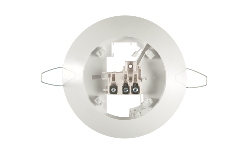 Базовое основание W2.03 (в упаковке). Для монтажа на подвесной потолок. Содержит 3 винтовых контактадля монтажа двухпроводного экранированного кабеля и оплетки. | Rubezh