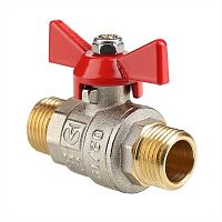 Кран шар. BASE, рукоятка бабочка 3/4" нар.-нар. | код. VT.219.N.05 | VALTEC