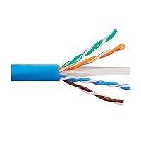 Кабель LANMASTER UTP, 4 пары, кат. 6, с перегородкой, 550Mhz, LSZH, синий, 305 м | код LAN-6EUTP-LSZH-BL | LANMASTER