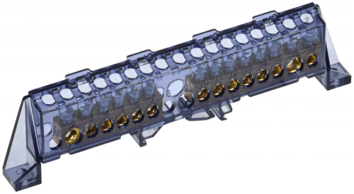 TEKFOR Шина N ноль в комб. изол. Стойка 8х12-6+8-Ч IEK | код TF-NN20-68-DP-K02 | IEK