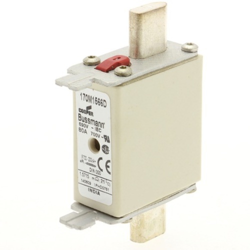 Быстрый предохранитель 80A 690V aR DIN 000 HSDNH, 170M1566D | код 170M1566D | EATON