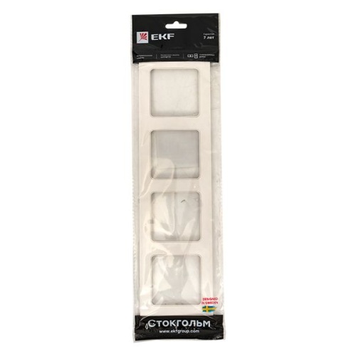 Стокгольм Рамка 4-местная белая PROxima | код EZM-G-303-20 | EKF фото 5 Стокгольм Рамка 4-местная белая PROxima | код EZM-G-303-20 | EKF фото 5