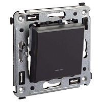 Avanti Инвертор одноклавишный в стену Черный матовый (Переключатель сх.7) | код. 4412123 | DKC