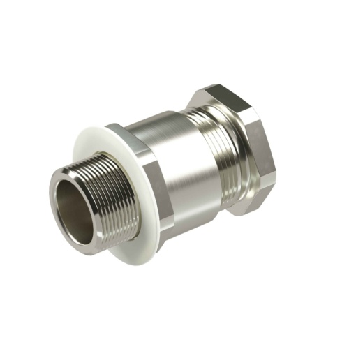 Взрывозащищенный кабельный ввод серии КН для небронированного кабеля М90х2 D:62,8-71мм. Никелированная латунь IP66/IP68 | код KH9MHK | DKC Взрывозащищенный кабельный ввод серии КН для небронированного кабеля М90х2 D:62,8-71мм. Никелированная латунь IP66/IP68 | код KH9MHK | DKC