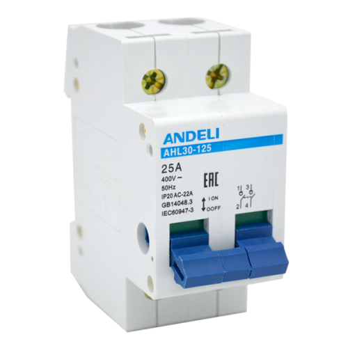 выключатель нагрузки AHL30-125 1P 80 A(ANDELI) | код ADL04-022 | ANDELI