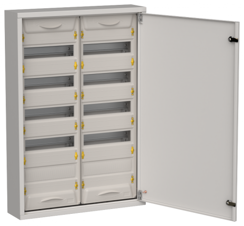 TITAN 5 Корпус мет. ЩРн-120 (2х60) 835х570х140 IP31 сер IEK | код TI5-50-N-2X060-31-7035 | IEK