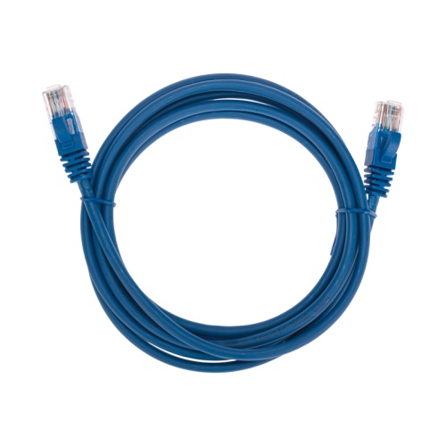 Патч-корд U/UTP, CAT 5e, RJ45-RJ45, 26AWG, LSZH, синий, 2м REXANT | код 02-0104-2 | REXANT