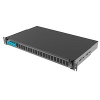 Оптическая полка выдвижная 1U с адатерами 4 х duplex LC ОМ3 в комплекте с лицевой панелью, пигтейлами, сплайс-кассет(ой/ами) и гильз | код RNFP53DLCU4 | DKC