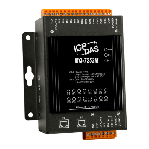 MQ-7252M CR MQTT I/O Module with 2-port Ethernet Switch, with 8-ch DI and 8-ch DO (RoHS) | код 00-06110917 | ICP DAS