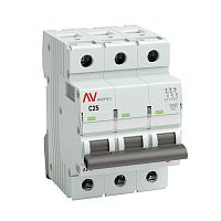 Выключатель автоматический трехполюсный AV-10 25А C 10кА AVERES | код. mcb10-3-25C-av | EKF 