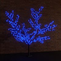 Светодиодное дерево Сакура , высота 1,5м, диаметр кроны 1,8м, синие светодиоды, IP 65, понижающий трансформатор в комплекте, NEON-NIGHT | код 531-103 | NEON-NIGHT