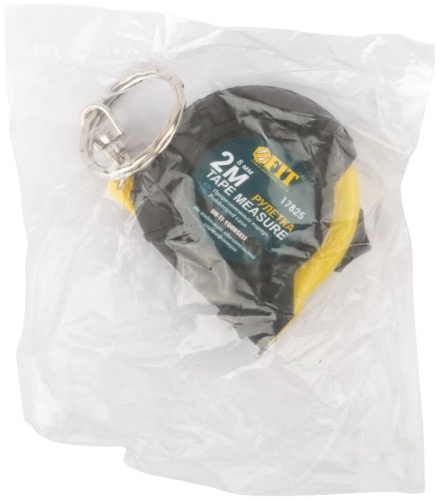 Рулетка-брелок, прорезин.корпус 2 м x 8 мм | код 17825 | FIT фото 3 Рулетка-брелок, прорезин.корпус 2 м x 8 мм | код 17825 | FIT фото 3