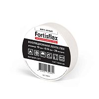 Изолента ПВХ 15x0.13х20 (бел) | код 90804 | Fortisflex