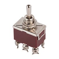 Тумблер 250V 15А (6c) (ON)-OFF-(ON) двухполюсный REXANT | код 36-4172 | REXANT