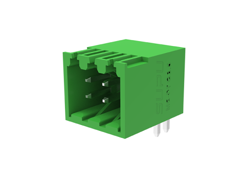 MC-DPG3.5H06-3500 Разъем штекерный серии MC, шаг 3.5мм, 6 конт., двухур.,горизонт. подкл., зел., шт | код MC-DPG3.5H06-3500 | SUPU