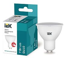 Лампа светодиодная ECO PAR16 софит 7Вт 230В 4000К GU10 | код. LLE-PAR16-7-230-40-GU10 | IEK