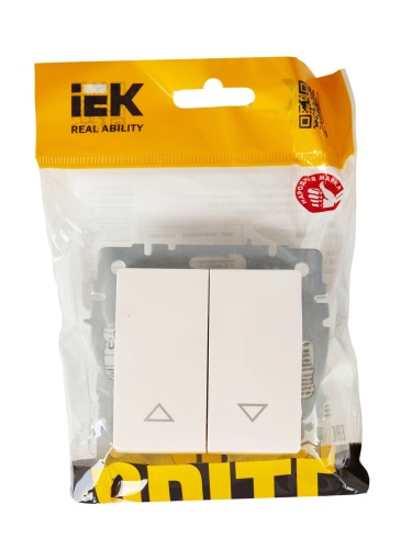 BRITE Выключатель жалюзи 10А ВС10-1-5-БрЖ жемчуг | код BR-V15-0-10-K36 | IEK фото 5