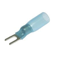 Наконечник кабельный вилочный изолированный RUICHI SV2-3 HST, 27 А, 16-14 AWG, синий, латунь луженая | код 108131 | Ruichi
