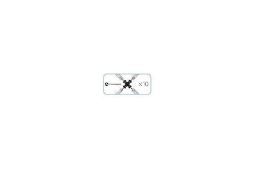 Коннектор "X"-образный для Дюралайта 3W 13мм | код KOC-DL-3W13-CX | КОСМОС