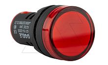 Индикатор светодиодный моноблочный AD116-22DS, красный, LED 110VAC/DC, IP65, 22mm | код AD116-22DS/R26 | GQELE