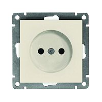 Розетка 1-м СП Афина 16А IP20 без заземл. механизм сл. кость (ivory) | код A0022-I | Universal