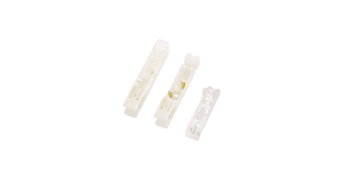 Коммутационный коннектор NIKOMAX 110 типа, Кат.5, (Класс D), 100МГц, 1 пара, белый, с прозрачной крышкой, уп-ка 10шт. | код NMC-CP110UD1-WT-10 | NIKOMAX