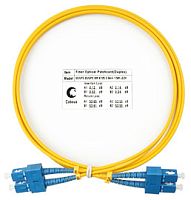 Cabeus FOP(d)-9-SC-SC-2m Шнур оптический duplex SC-SC 9/125 sm 2м LSZH | код 7365c | Cabeus