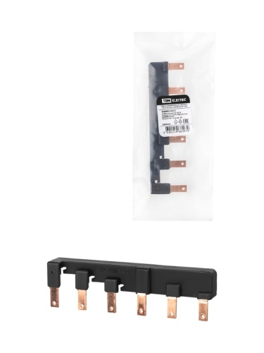 Шина соединительная наборная ШСН 3П 63А 2x3PIN(тип B) TDM | код SQ0802-0313 | TDM