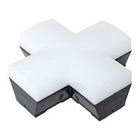 Фигурный коннектор для светодиодных линейных светильников ДБО-X черный 12Вт 6500К IP20 LUMA EKF | код LBL-X-12-B-6500 | EKF