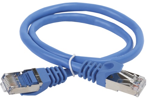 ITK Коммутационный шнур (патч-корд) кат.6 FTP PVC 0,5м синий | код PC03-C6F-05M | IEK