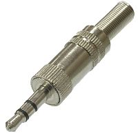 Разъём аудио SZC-0018/NP-144 stereo 3.5 мм, металлический | код 107596 | SZC