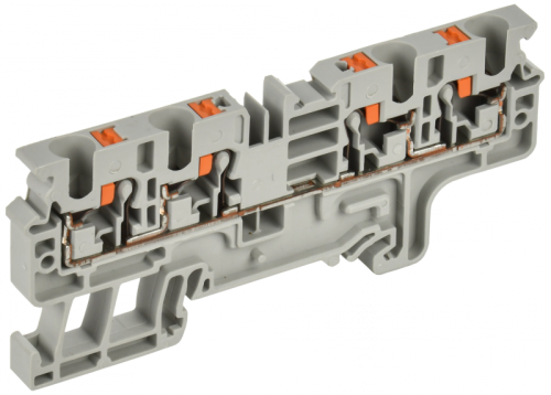 Колодка клеммная CP-MC 4 вывода 4мм2 серая IEK | код YCT22-00-4-K03-004 | IEK