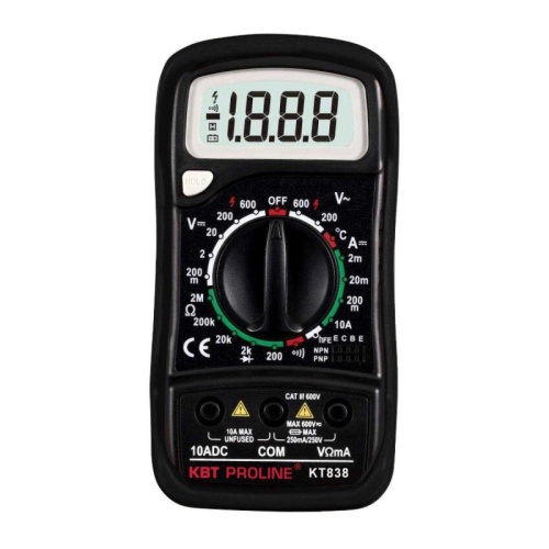 Мультиметр цифровой KT838 PROLINE | код 79128| КВТ