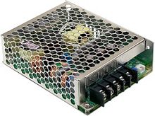 Источник питания AC-DC, 75Вт, ККМ, вход 85...264В AC 47...63Гц/127...370В DC, выход 48В (рег. 45...55.2В)/1.6А, изоляция 3000В AC, в кожухе 129х98х38мм, -20...+70С | код HRP-75-48 | MeanWell