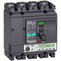 Автоматический выключатель 4П MIC5.2E 160A NSX250HB1 (75кА при 690B) | код. LV433551 | Schneider Electric 