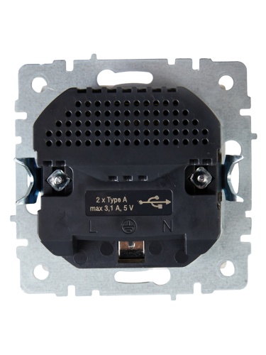 Розетка BRITE РЮш10-2-БрБ 16А с USB A+A 3.1А с заземл. защ. шторки бел. | код. BR-R14-16-U21-D31-K01 | IEK фото 7