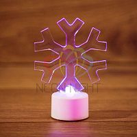 Фигура светодиодная "Снежинка" на подставке RGB | код 501-055 | Neon-Night
