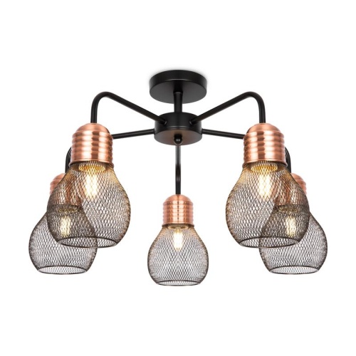 Светильник Agata 60Вт E27х5 IP20 потолочн. Freya FR4011CL-05BBS