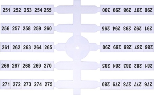 Маркировочная табличка (200шт.) EO3 (251-300) | код 003901782 | ETI